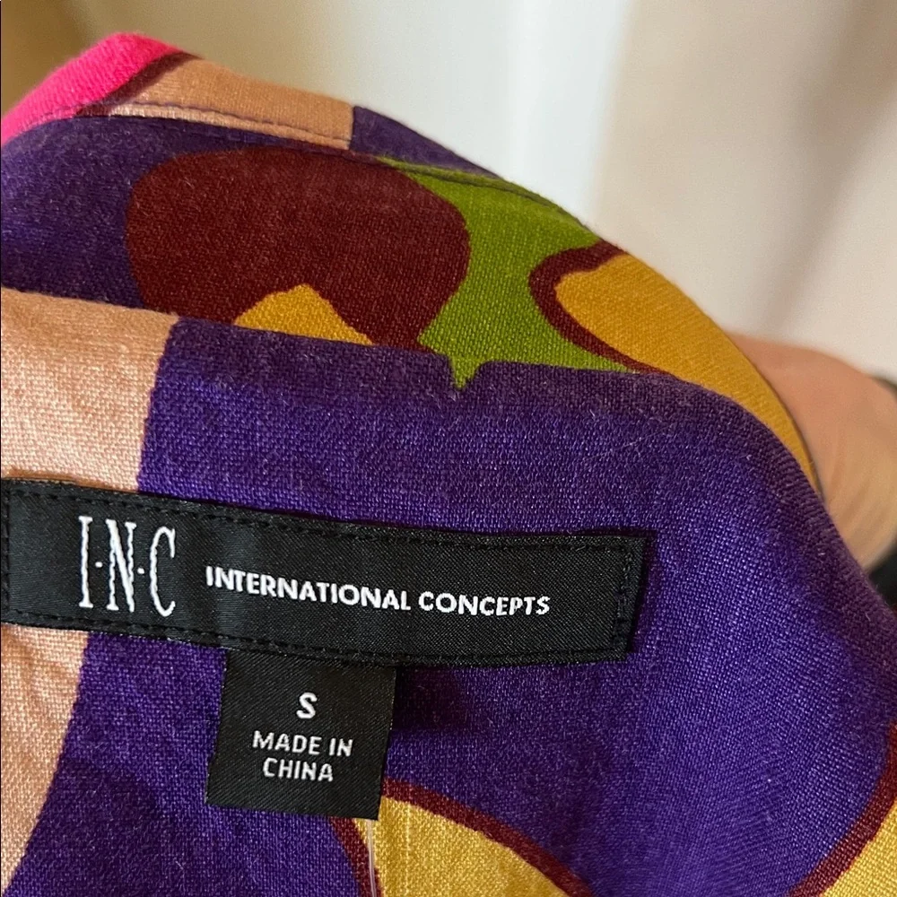 INC Colorful Abstract Patterned Robe - Picture 4 of 4
